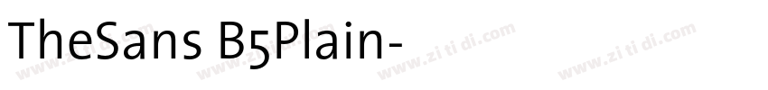 TheSans B5Plain字体转换